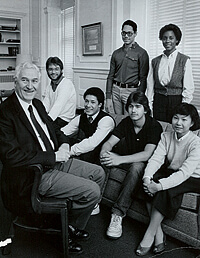 The first class of Chancellor’s Scholars, 1984. 
