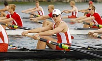 Big Red goes Blue: Ed Newman rowed for the Badgers before his graduation; now he pulls for Oxford. Photo: Greg Anderson