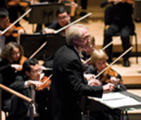Conductor James Smith and the University Symphony Orchestra perform during an event last fall. Photo: Jeff Miller