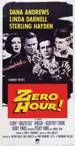 Poster for movie, "Zero Hour!"