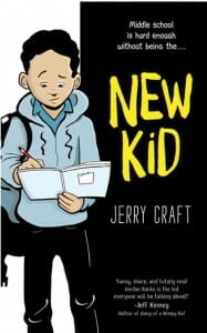 Book cover for New Kid, written and illustrated by Jerry Craft