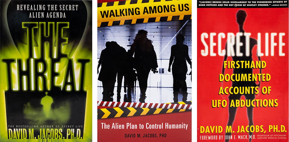 Book covers for "Secret Life," "The Threat," and "Walking Among Us"