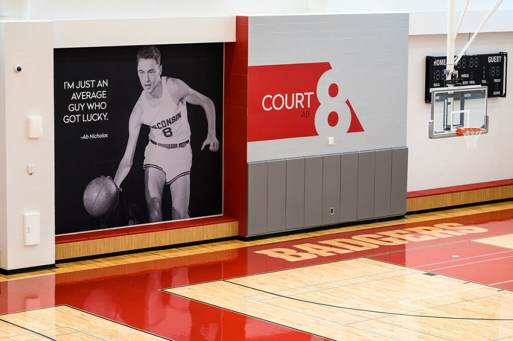 Basketball court at the Nicholas Recreational Center