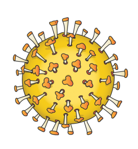 Illustration of the coronavirus 