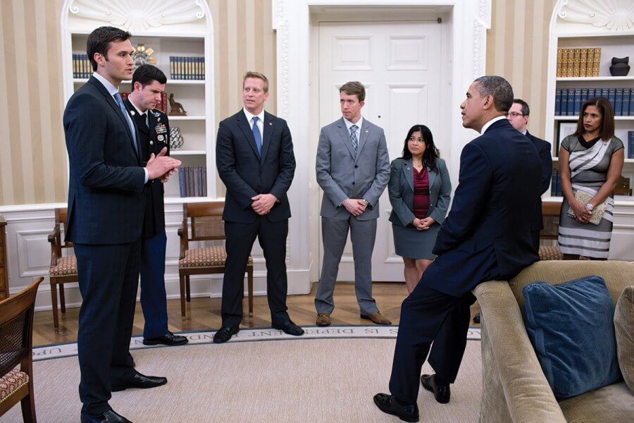 Jake Wood meeting with President Barack Obama