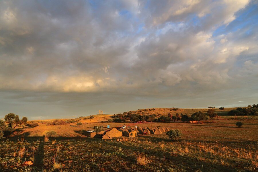 The Rising Star Expedition camp site