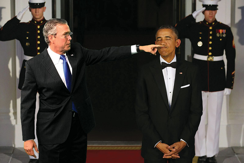 Jeb Bush meme: With Obama