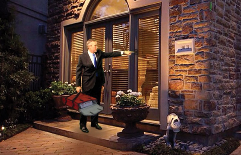 Jeb Bush meme: delivering Pizza