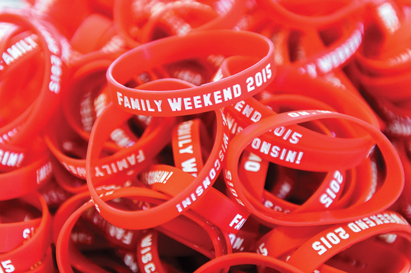 Family Weekend red bracelet