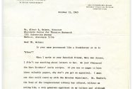 Scan of letter signed by Groucho Marx dated October 12, 1965.