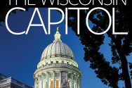 Book cover with photo of Wisconsin capitol building and text, "The Wisconsin Capitol."