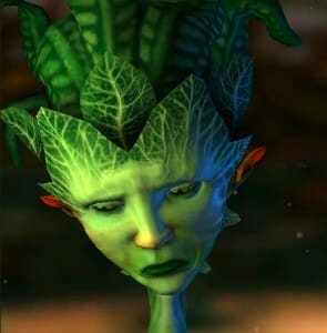 Computer rendering of plant-like character