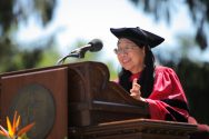 Sau Lan Wu speaks at Vassar College commencement