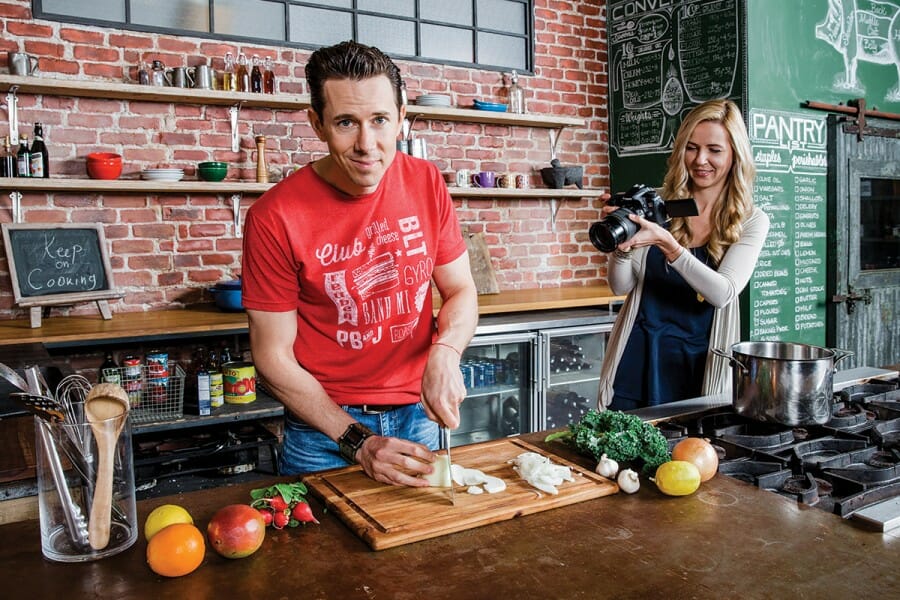 Bobby Parrish in kitchen