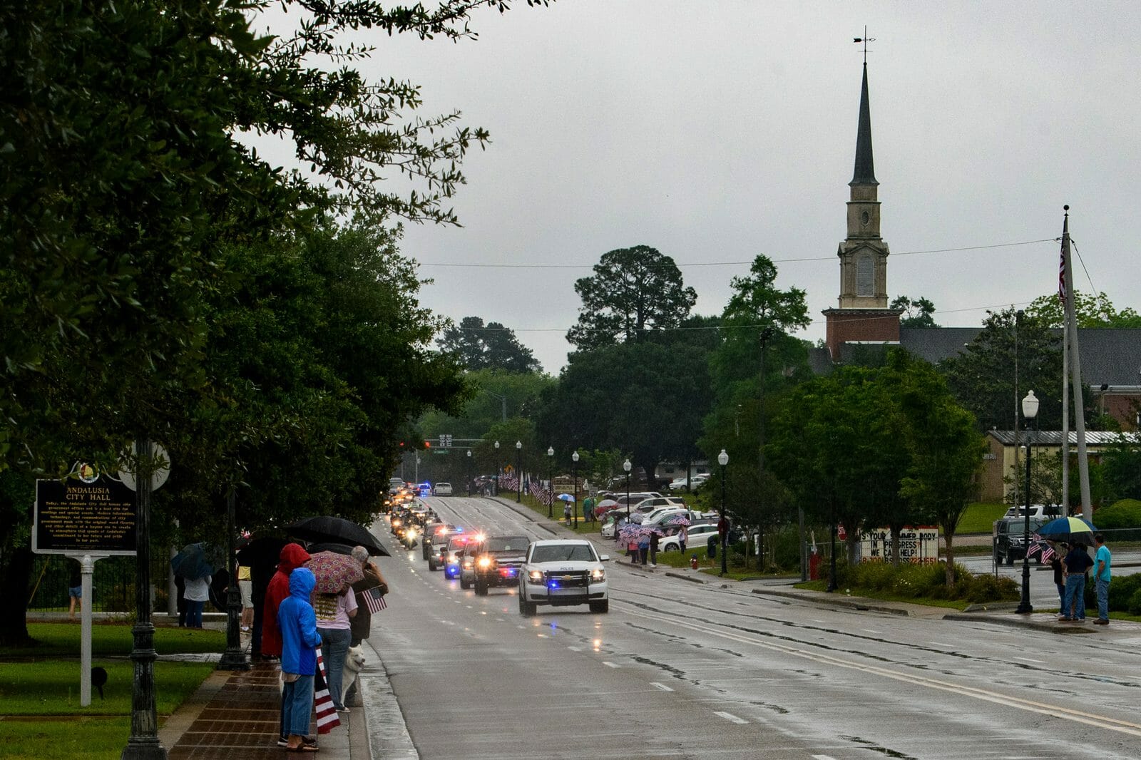 The May 11 funeral procession for 2nd Lt. Walter 