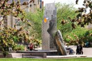 New sculpture on Library Mall at UW–Madison