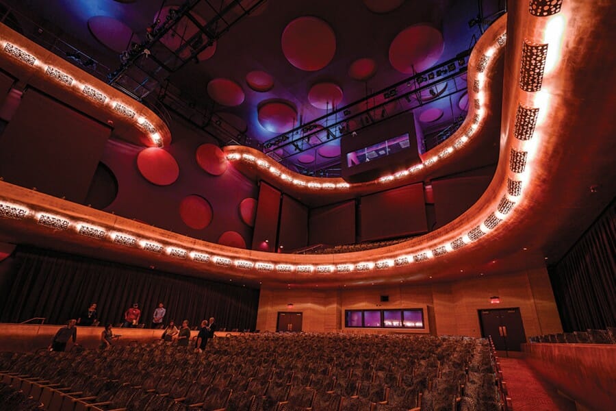 Interior of theater