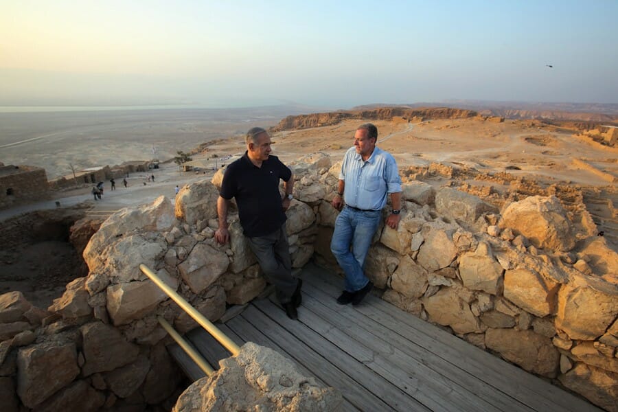 Greenberg with Israeli prime minister Benjamin Netanyahu