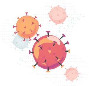 Illustration of novel coronavirus cell
