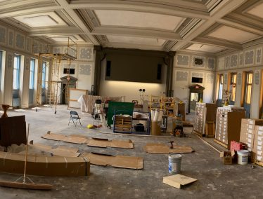 Bascom theater in the process of being refurbished