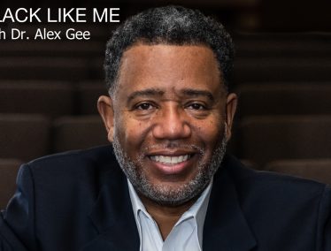 "Black Like Me" podcast cover photo featuring Alex Gee