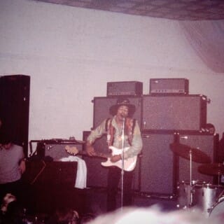 Jimi Hendrix performs at the Factory in Madison