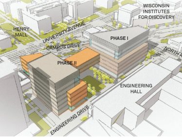 Rendering of proposed Engineering building