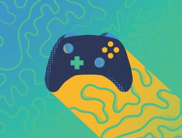 Illustration of video game controller