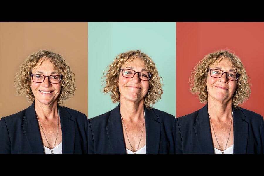 Paula Niedenthal demonstrates three different types of smiles