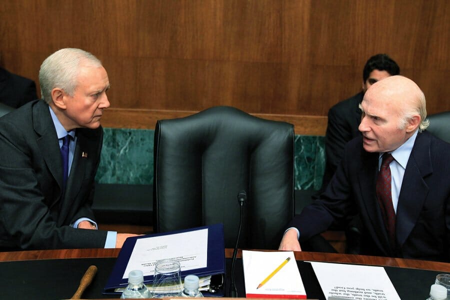 Senator Kohl with Senator Orrin Hatch