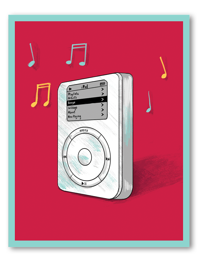 Illustration of an iPod