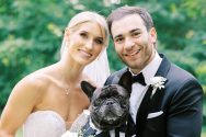 Luke Kunin and Sophia Shaver together in a wedding photo